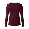 SHIMANO Damen T-Shirt VERTEX LONG BASE LAYER burgunderrot