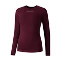 SHIMANO Damen T-Shirt VERTEX LONG BASE LAYER burgunderrot