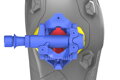 SHIMANO Tretry SHRX910 modré