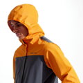 PEARL IZUMI Jacke CANYON 2.5L WXB RAIN orange/grau F22