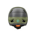 CHASE KinetiCore Helm matt grau/grün