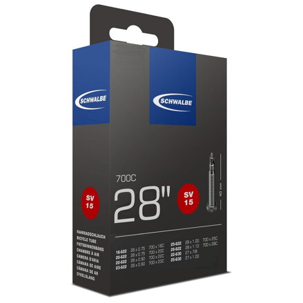 SCHWALBE Schlauch SV15 700x18/28C FV 40mm (18/28-622) 105g Dušomat