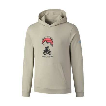 SHIMANO Sweatshirt SHIMANO HOODIE grün/rot