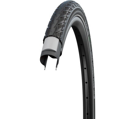 SCHWALBE Reifen DELTA CRUISER PLUS (37-590) 26x1 3/8 Active 50EPI PunctureGuard 710g Reflex Green