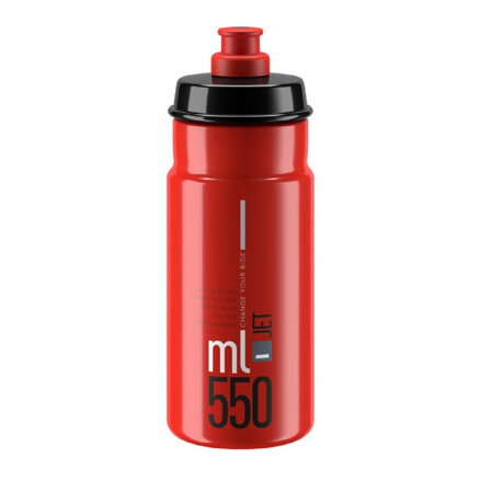 ELITE-Flasche JET 550 rot-graues Logo