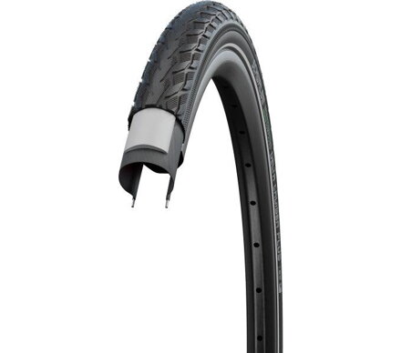 SCHWALBE Reifen DELTA CRUISER PLUS (37-622) 28x1,40 700x35C Active 50EPI PunctureGuard 775g Reflex Green