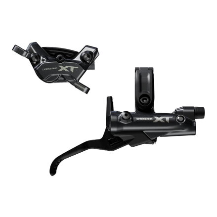 SHIMANO Hydraulische Bremse XT I-M8220 hinten schwarz Post Mount 1700 mm Leitung + Beläge P03A