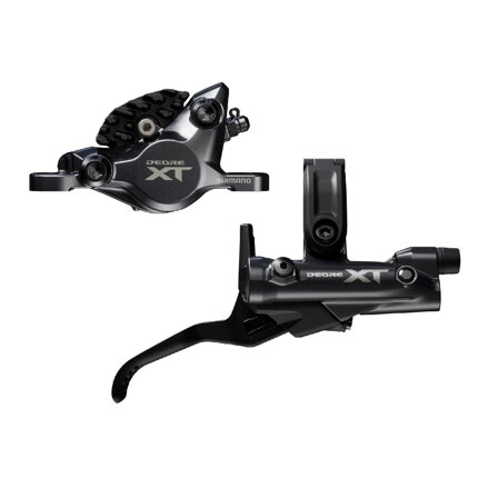 SHIMANO Hydraulische Bremse XT I-M8200 hinten schwarz Post Mount 1700 mm Leitung + Beläge G05A