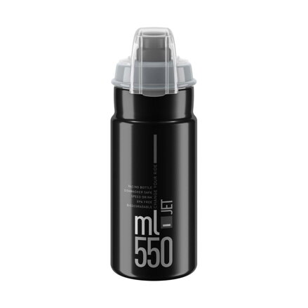 ELITE Trinkflasche JET PLUS 550 schwarz/grau