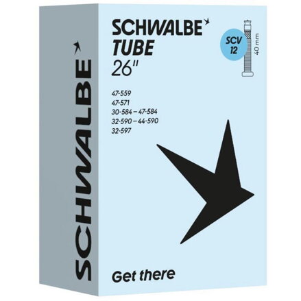 SCHWALBE Schlauch SCV12 (30/47-559/597) 26x1.20–1.85 SCV 40 mm 140 g