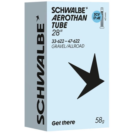 SCHWALBE Schlauch SCV17-AE (33/47-622) 28x1.30–1.85 SCV 40 mm Aerothan 58 g