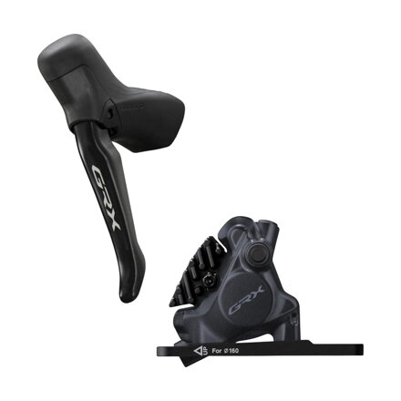 SHIMANO Dual Control GRX BL-RS717/BR-RX410F links 1-fach Di2 Schaltung/hydraulische Bremse