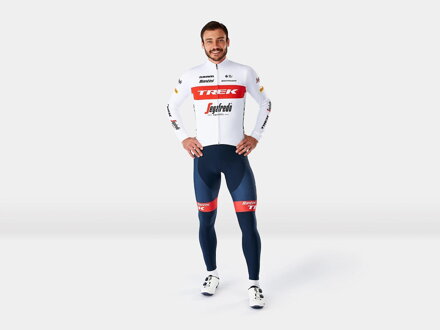 Bontrager Santini Trek Segafredo lange Hose mit Innenfutter blau