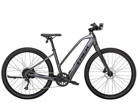 Elektrofahrrad Trek Dual Sport+ 2 Stagger 2023 grau  