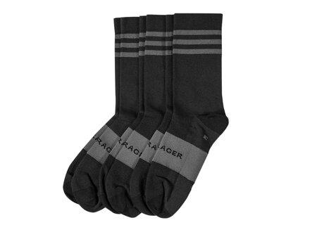 Bontrager Race Crew Socken (6 cm), Größe: M (40–42), schwarz, 3er-Pack