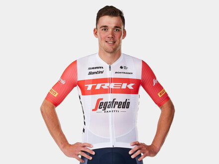 Bontrager Trikot Santini Trek Segafredo Replica weiß rot/ Größe: L