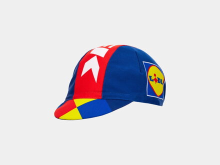 Nachbildung der Bontrager Lidl-Trek Team Santini-Kappe