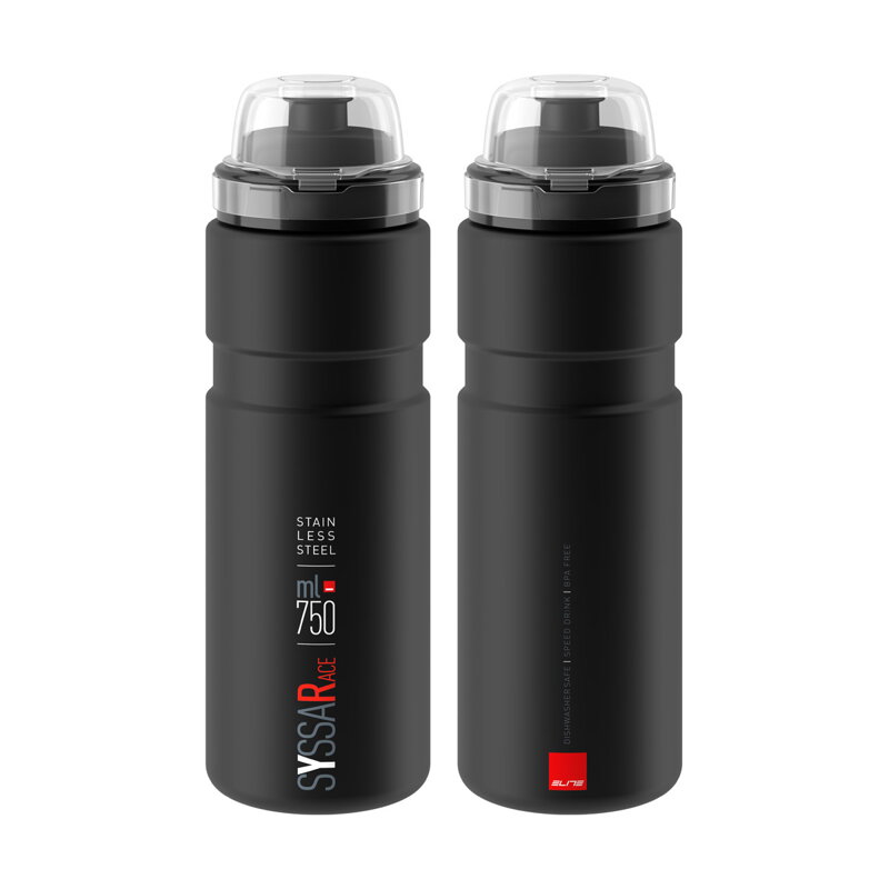 ELITE Trinkflasche SYSSA RACE 750 schwarz matt ELITE Trinkflasche SYSSA RACE 750 schwarz matt