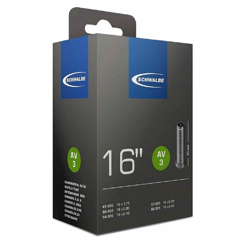 SCHWALBE Schlauch 16x1,75/2,10 AV 40mm SCHWALBE Schlauch 16x1,75/2,10 AV 40mm