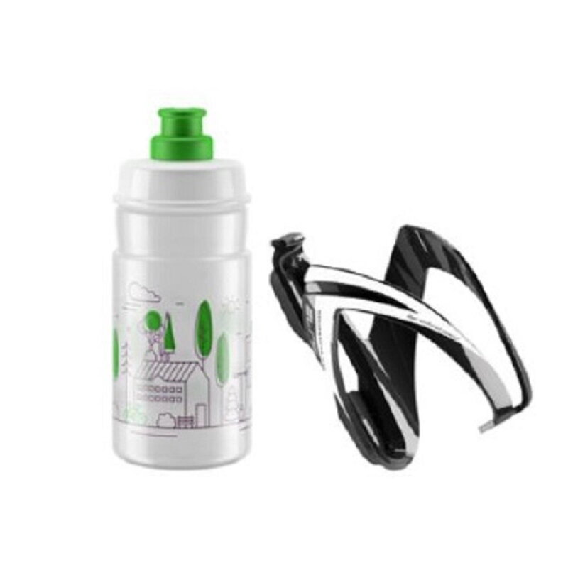 ELITE Flasche mit Korbset CEO grünes Logo, 350 ml ELITE Flasche mit Korbset CEO grünes Logo, 350 ml