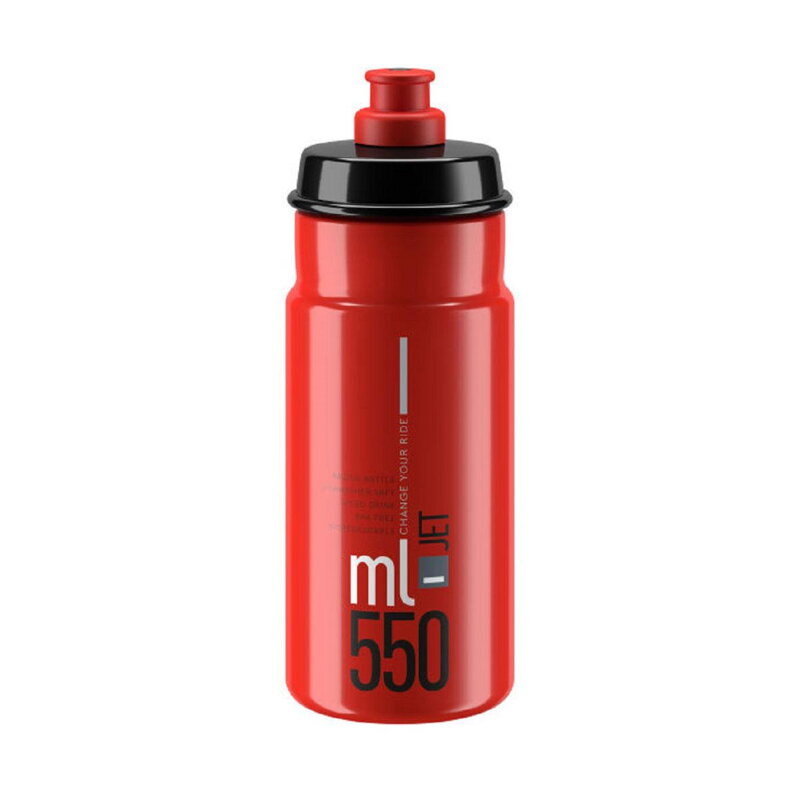 ELITE-Flasche JET 550 rot-graues Logo