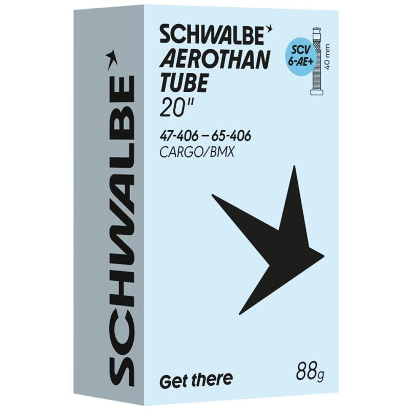 SCHWALBE Duša SCV6-AE+ (47/65-406) 20x1.85–2.60 SCV 40mm Aerothan 88g