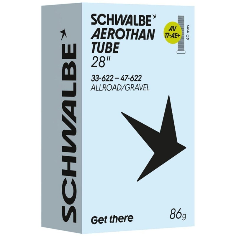 SCHWALBE Duša AV17-AE+ (33/47-622) 28x1.30–1.85 AV 40mm Aerothan 86g