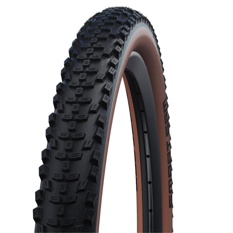 SCHWALBE Plášť SMART SAM 27.5x2.60 (65-584) 67EPI 995g Perf RaceGuard DD Addix hnedý bok