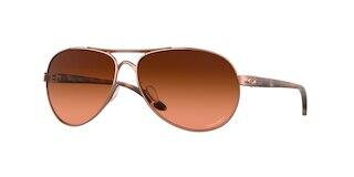 Oakley Feedback Damenbrille Satin Chrome mit Prizm Bronze Oakley Feedback Damenbrille Satin Chrome mit Prizm Bronze